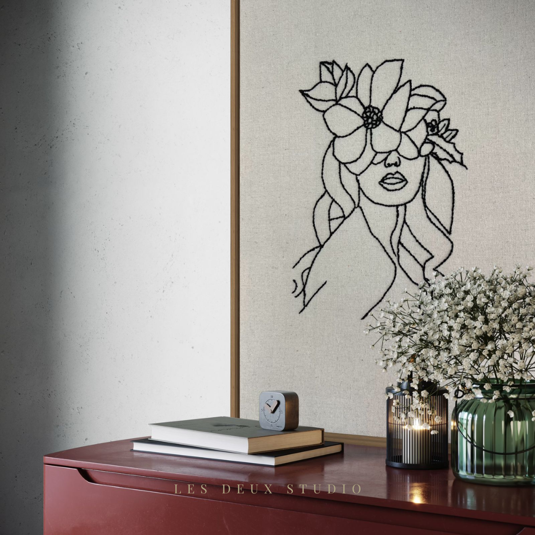 Femme et Fleurs