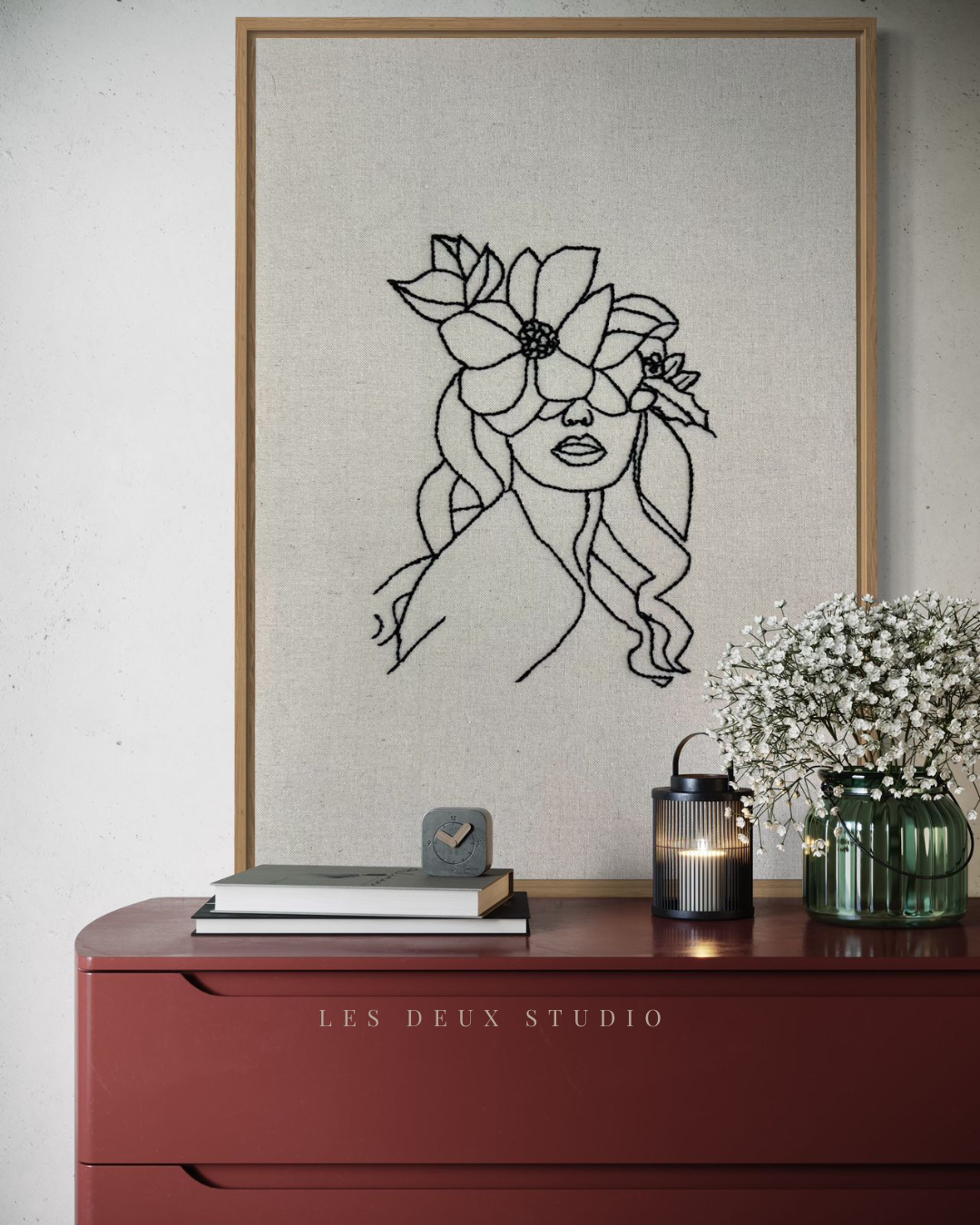 Femme et Fleurs