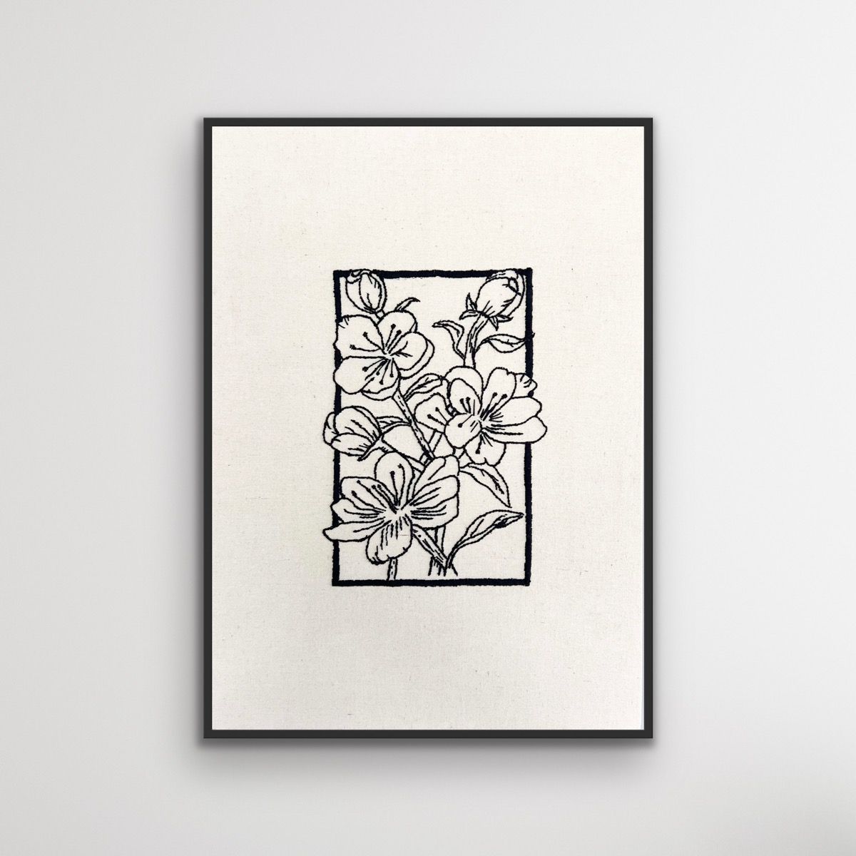 Encadrement de Fleurs II
